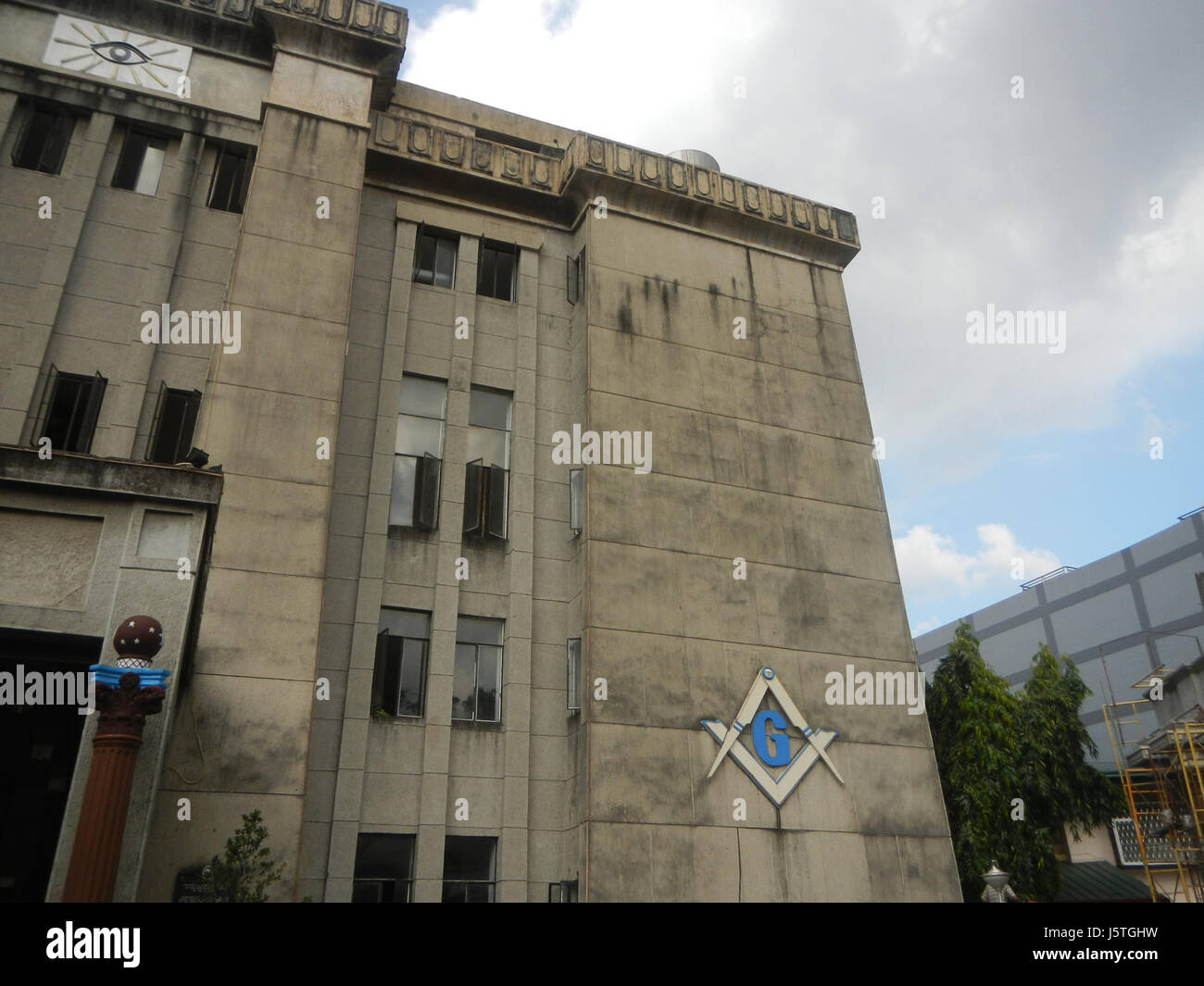 Il Tempio massonico Plaridel a Paco, Manila, è un monumento storico e un importante simbolo del patrimonio massonico nelle Filippine, con il suo significato architettonico nella città. Foto Stock