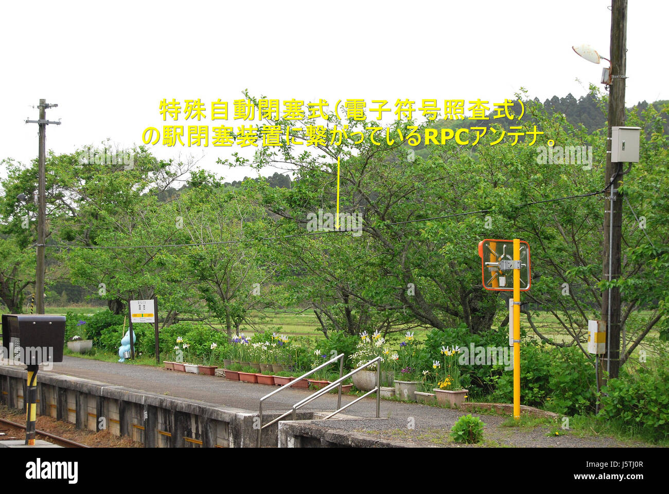 Denshi heisoku keitai musen no è un termine giapponese che si riferisce ad un metodo elettronico di modulazione di frequenza o di comunicazione radio senza fili. Rappresenta un progresso tecnologico nel campo delle comunicazioni, eliminando la necessità di connessioni fisiche tradizionali. Foto Stock