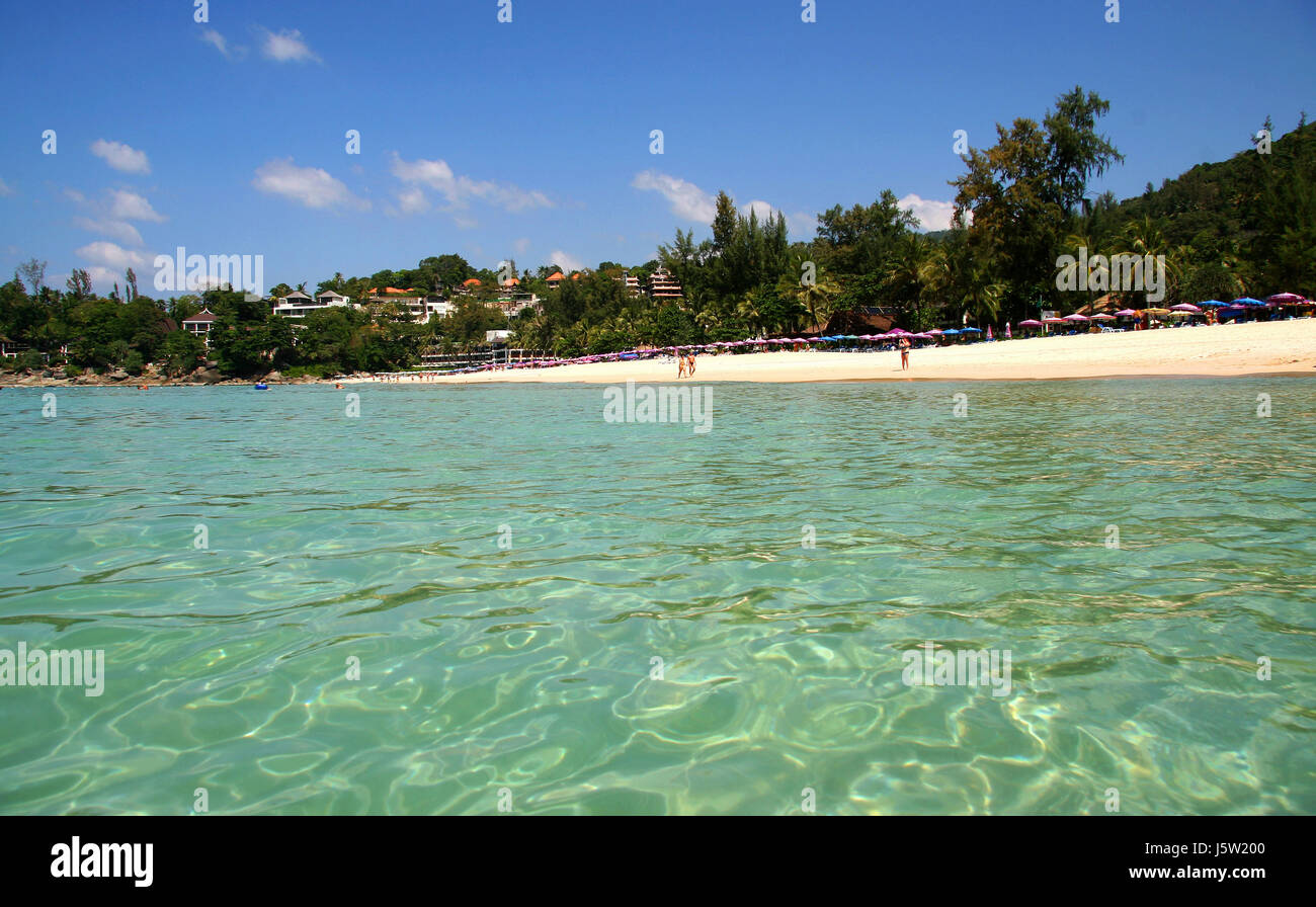 Casa vacanze vacanze vacanze thailandia acqua salata oceano mare albero di acqua Foto Stock