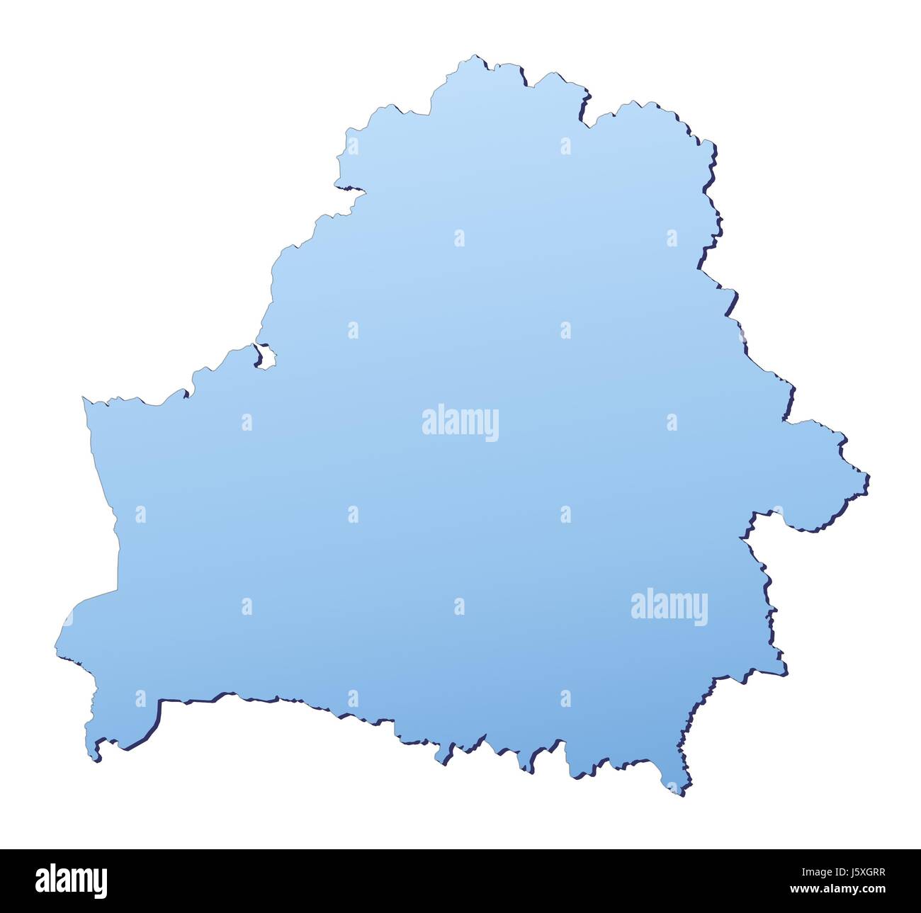 Blue isolato schema mappa gradiente atlas mappa del mondo in background sullo sfondo Foto Stock