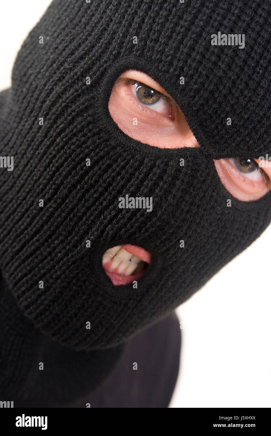 Legge peccant male male male passamontagna maschera penale corruzione  faccia ordine Foto stock - Alamy