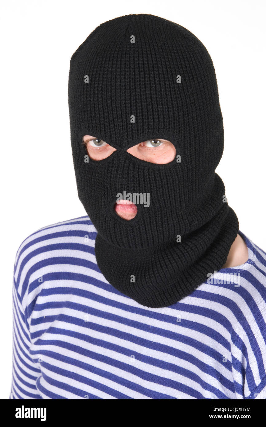 Reato penale passamontagna predator bandit raider maschera corruzione  soldato dell'esercito Foto stock - Alamy