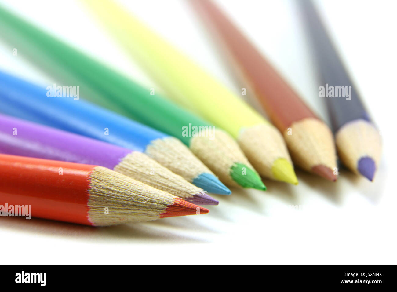Colorato colorato splendida molteplici riccamente matite colorate colore colorato Foto Stock