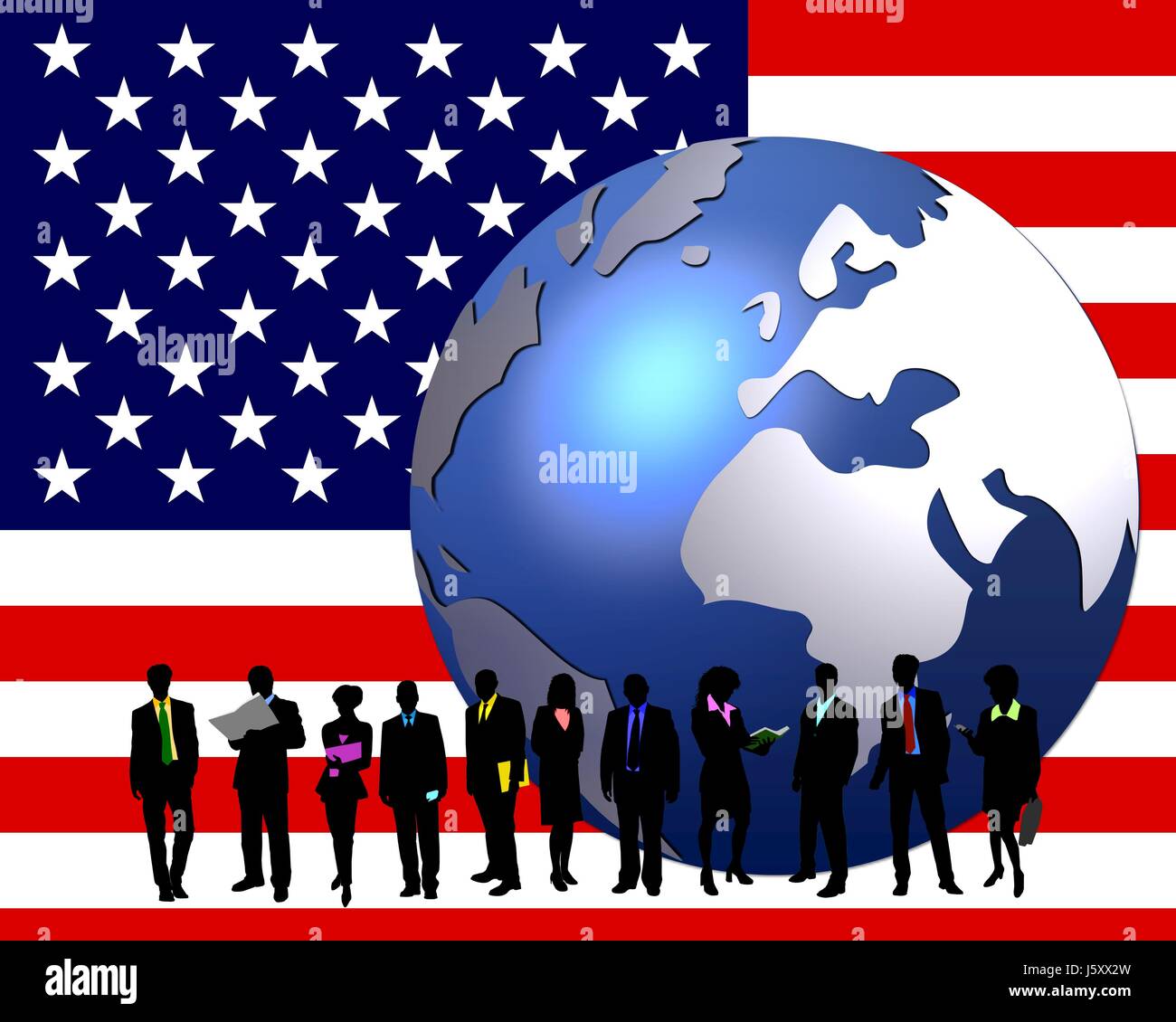 Ufficio usa i rapporti aziendali trattare transazioni aziendali business lavoro business Foto Stock