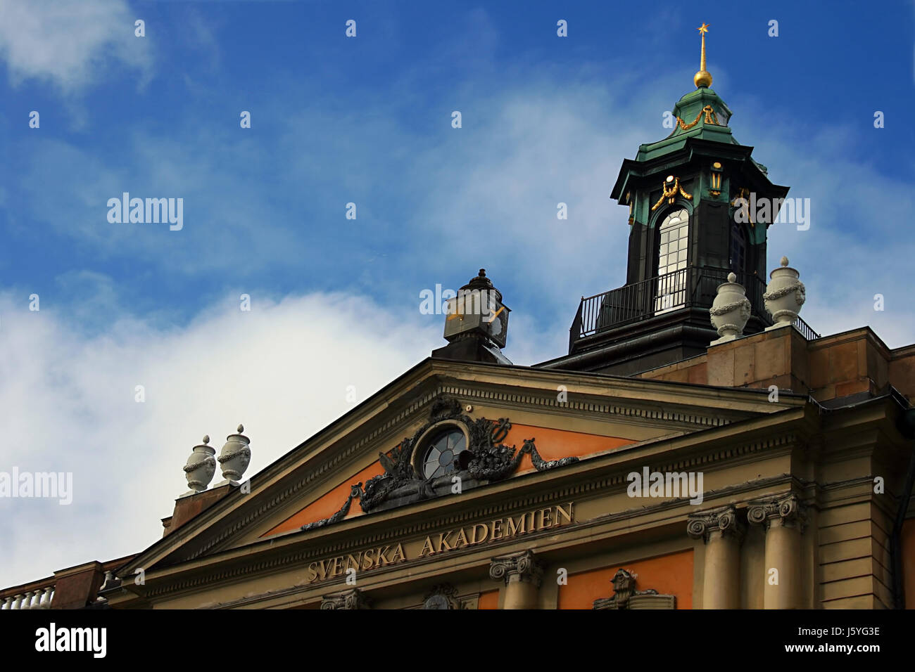 La scienza della Svezia Stoccolma Stoccolma academy premio nobel dettaglio scienza storica Foto Stock