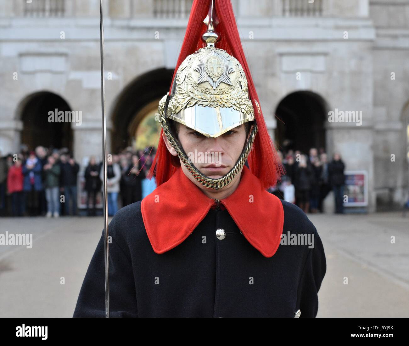 Queens' guardia / Whitehall, Londra Foto Stock