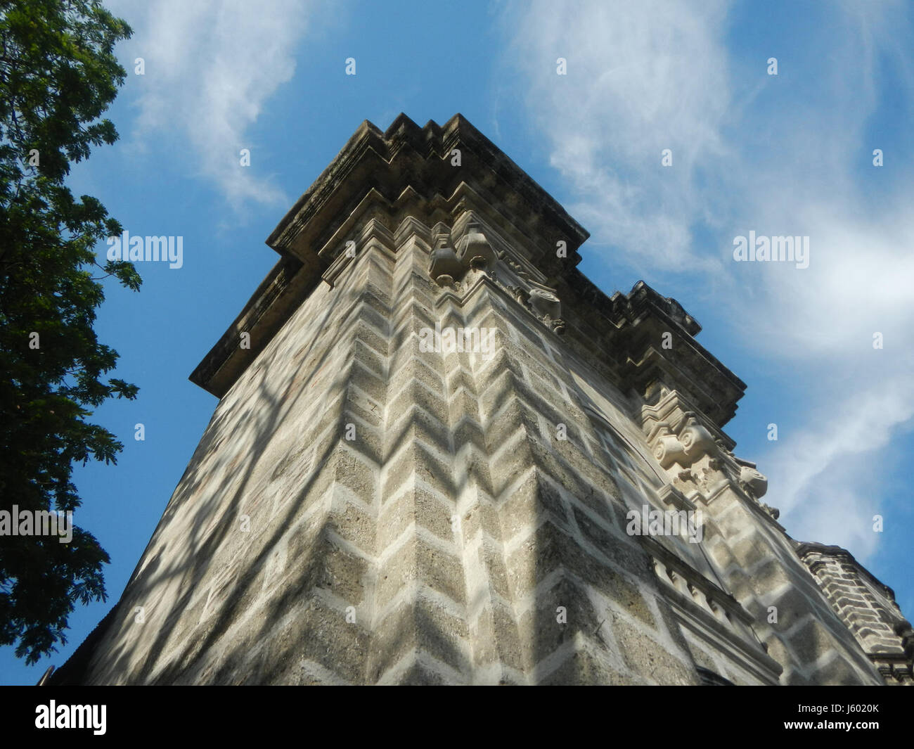 02548 Torri campane di San Luigi Gonzaga Chiesa San Luis, Pampanga 13 Foto Stock