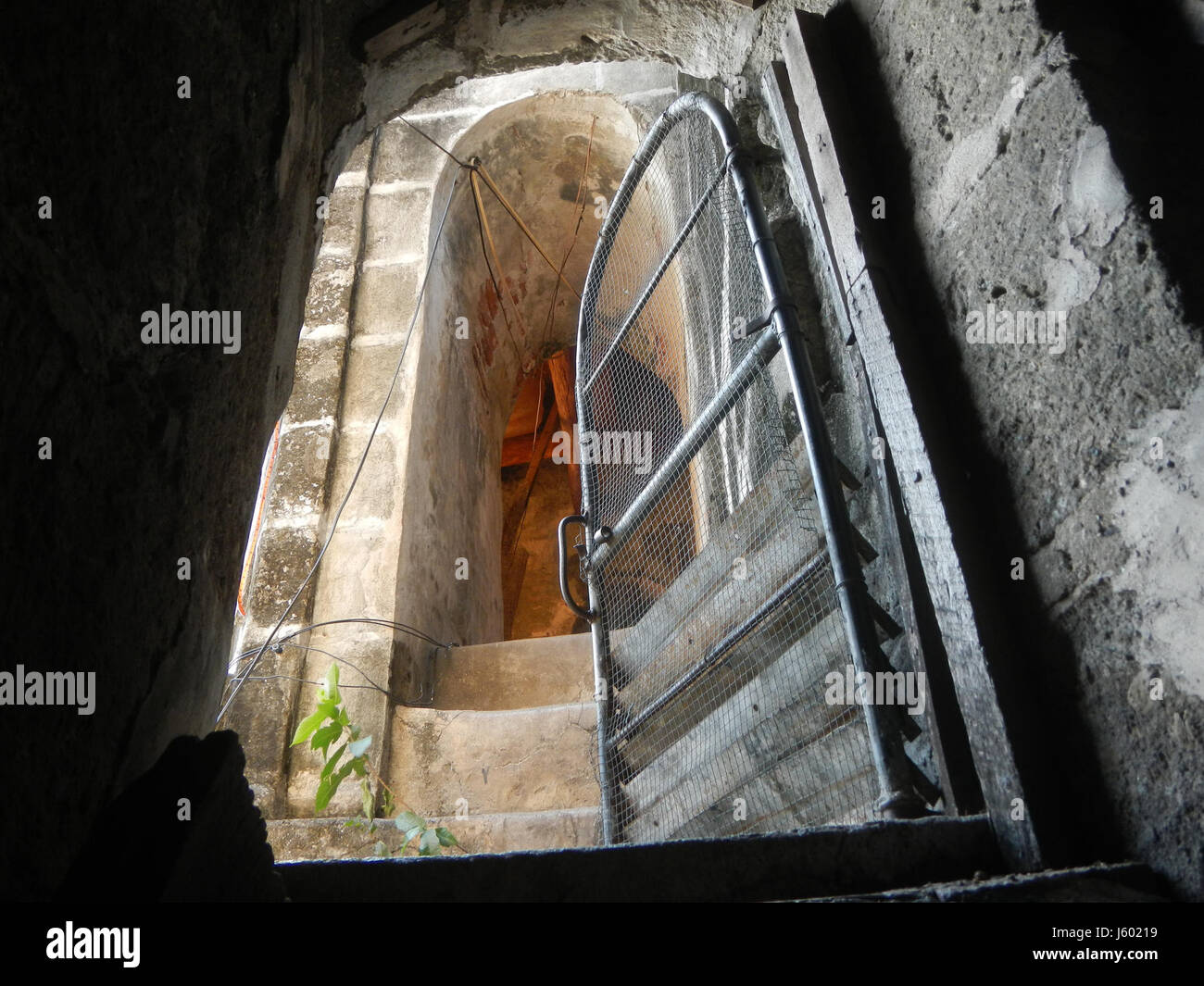 02548 Torri campane di San Luigi Gonzaga Chiesa San Luis, Pampanga 29 Foto Stock