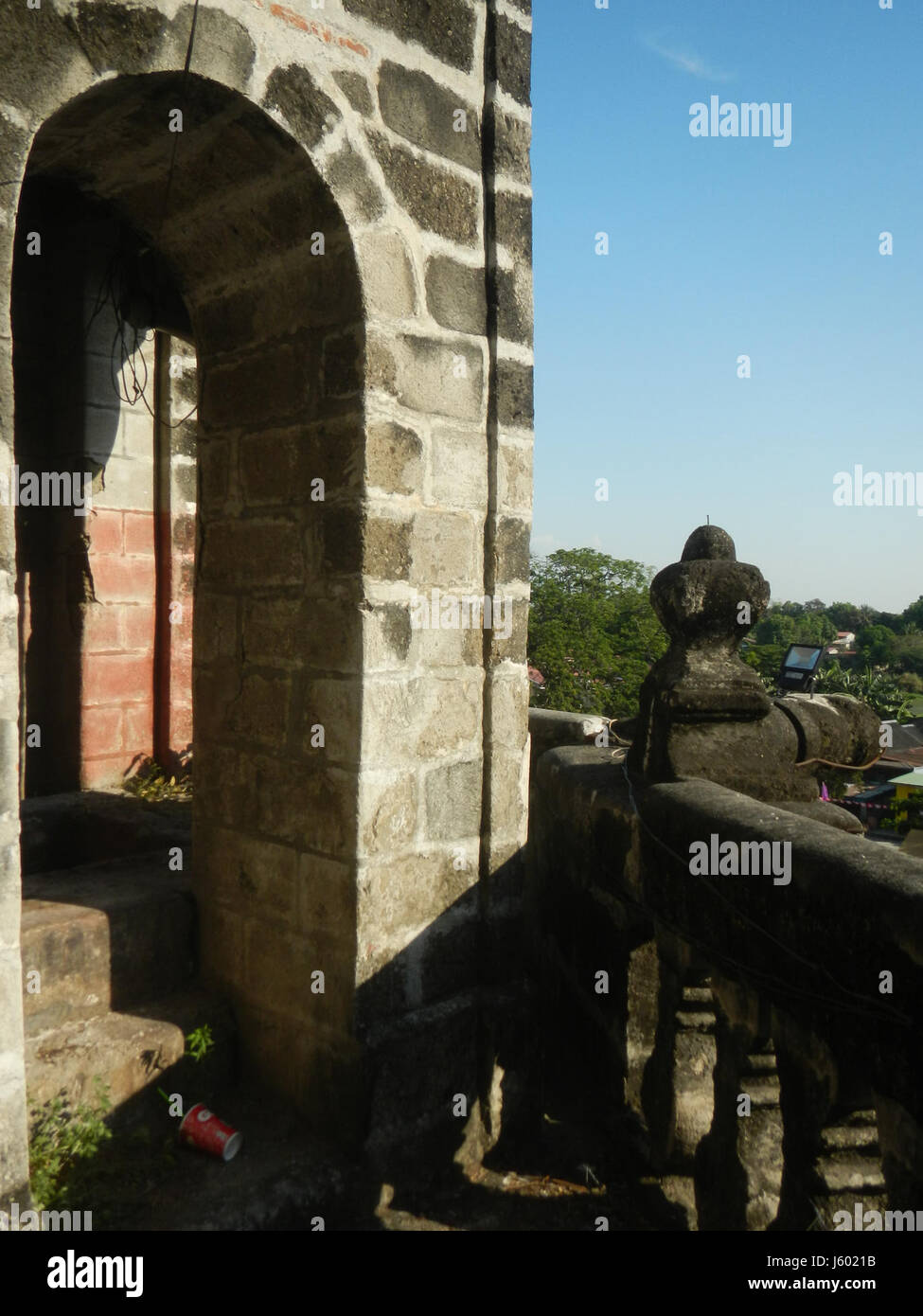 02548 Torri campane di San Luigi Gonzaga Chiesa San Luis, Pampanga 31 Foto Stock