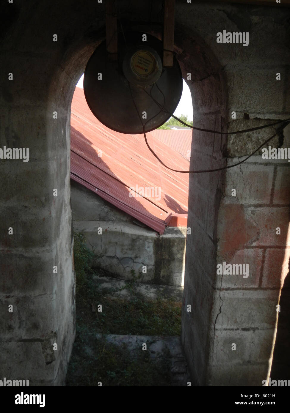 02548 Torri campane di San Luigi Gonzaga Chiesa San Luis, Pampanga 36 Foto Stock