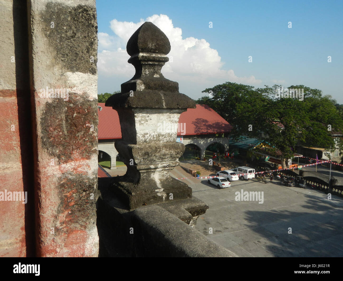 02548 Torri campane di San Luigi Gonzaga Chiesa San Luis, Pampanga 42 Foto Stock