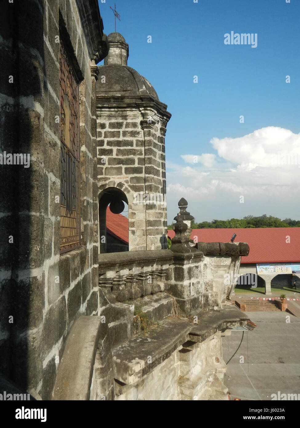 02614 Torri campane di San Luigi Gonzaga Chiesa San Luis, Pampanga 36 Foto Stock