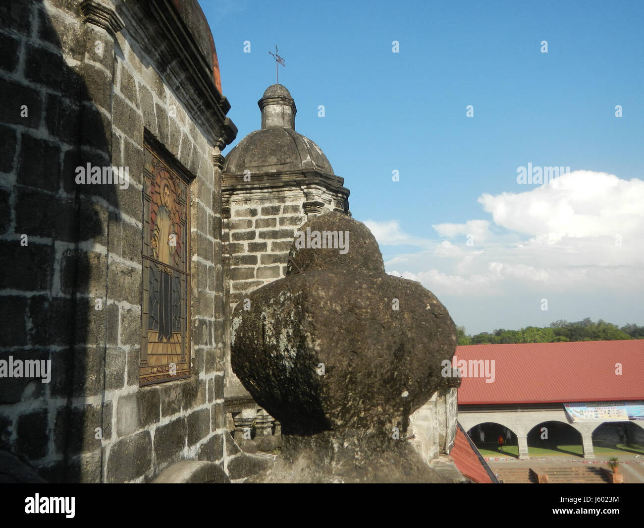 02614 Torri campane di San Luigi Gonzaga Chiesa San Luis, Pampanga 45 Foto Stock
