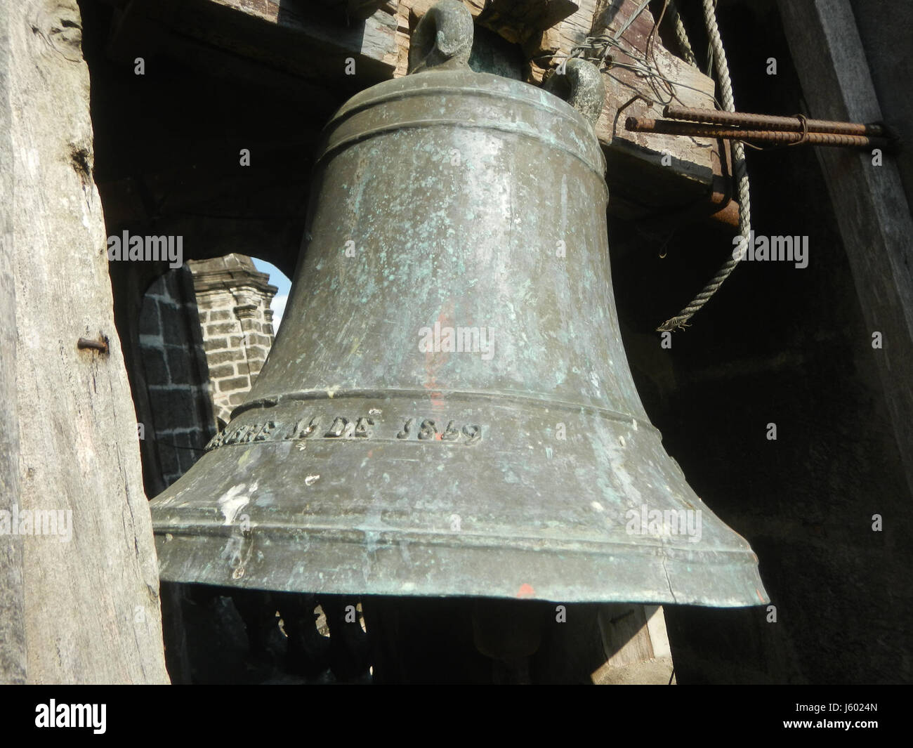02659 Torri campane di San Luigi Gonzaga Chiesa San Luis, Pampanga 28 Foto Stock