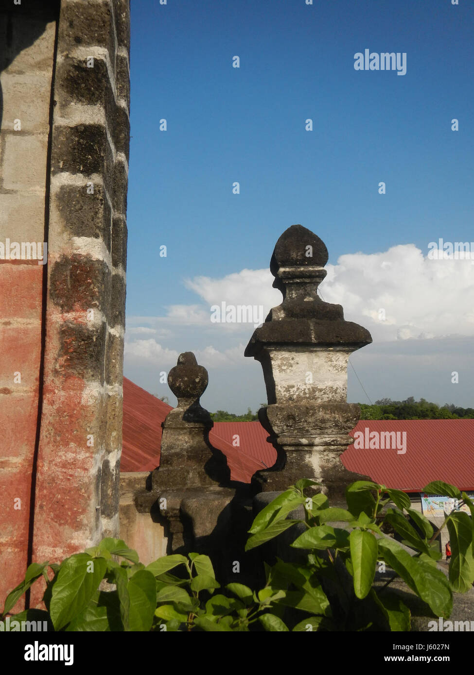02749 Torri campane di San Luigi Gonzaga Chiesa San Luis, Pampanga 15 Foto Stock