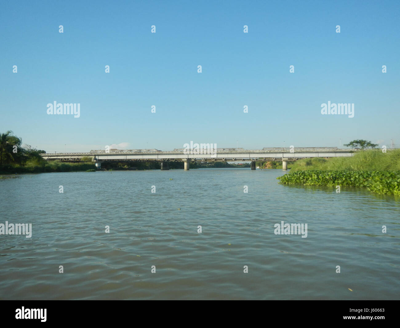 L'area del 0206 nella Vecchia nuova Sulipan, Apalit, comprende ponti, distretti fluviali e infrastrutture locali a Bulacan e Pampanga, riflettendo lo sviluppo regionale. Foto Stock