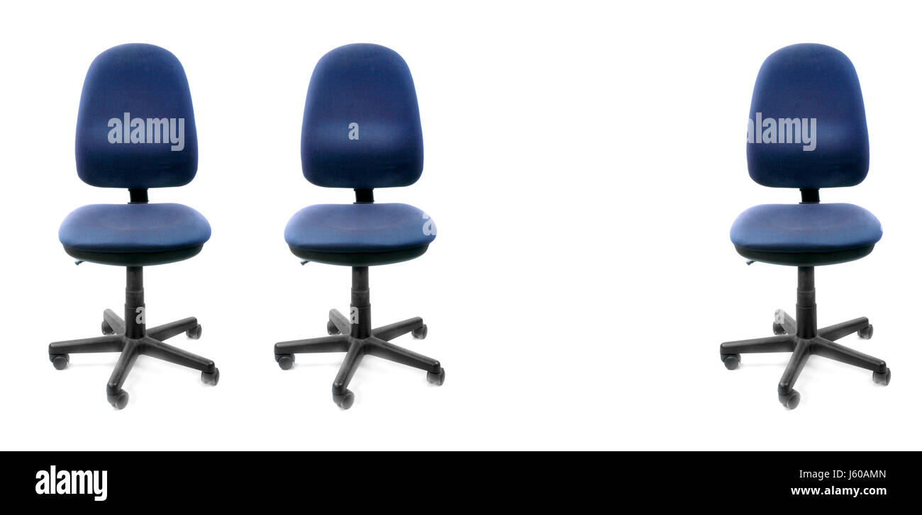 Mobili per ufficio Sedie riga istituzione sede sedia girevole sedia workplace Foto Stock