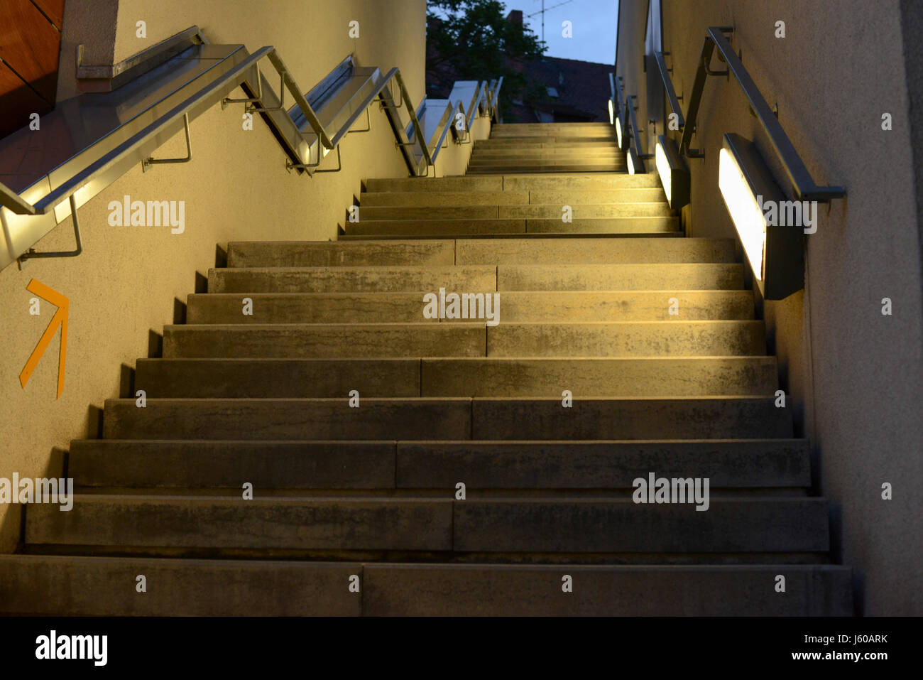 Treppe in Norimberga, Baviera, Germania Foto Stock