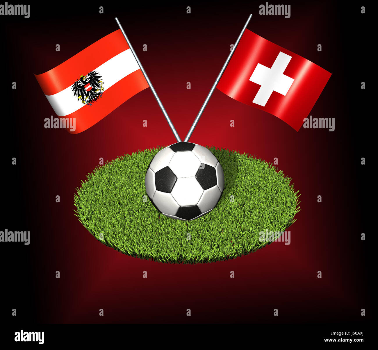 In occasione dei campionati europei di calcio 2008 Foto Stock
