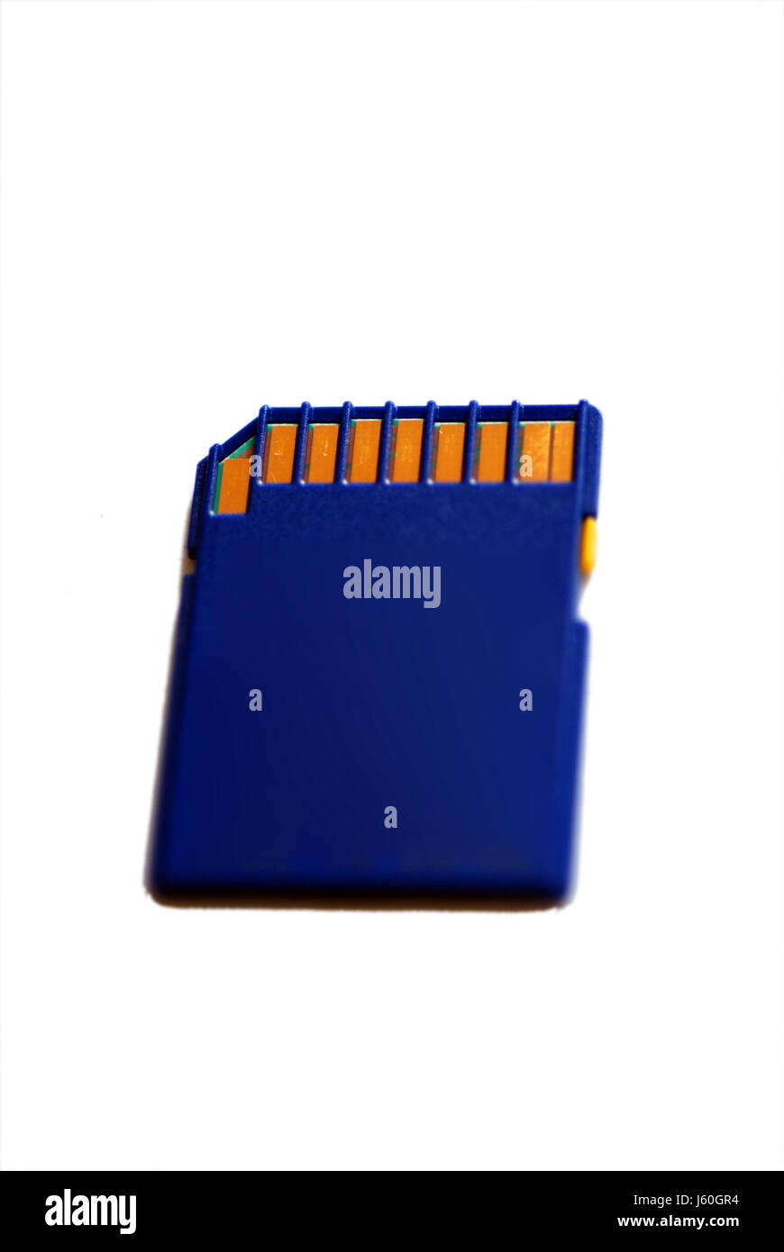 Foto fotocamera digitale accessori Accessori di memorizzazione della scheda di memoria foto blu Foto Stock