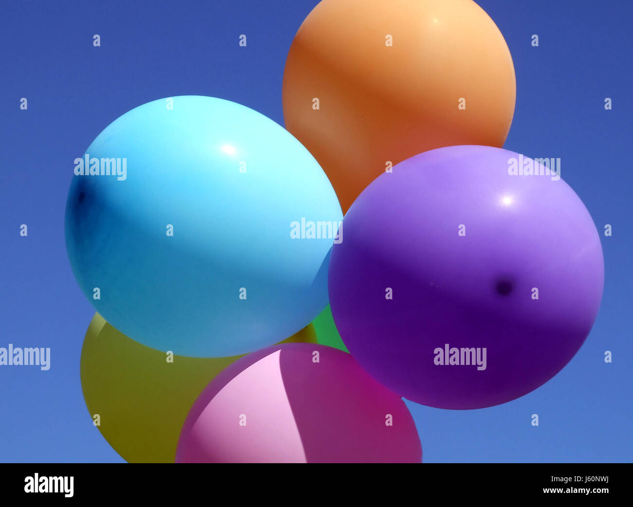 Colorato colorato splendida molteplici riccamente colorata di ballon a palloncino Foto Stock