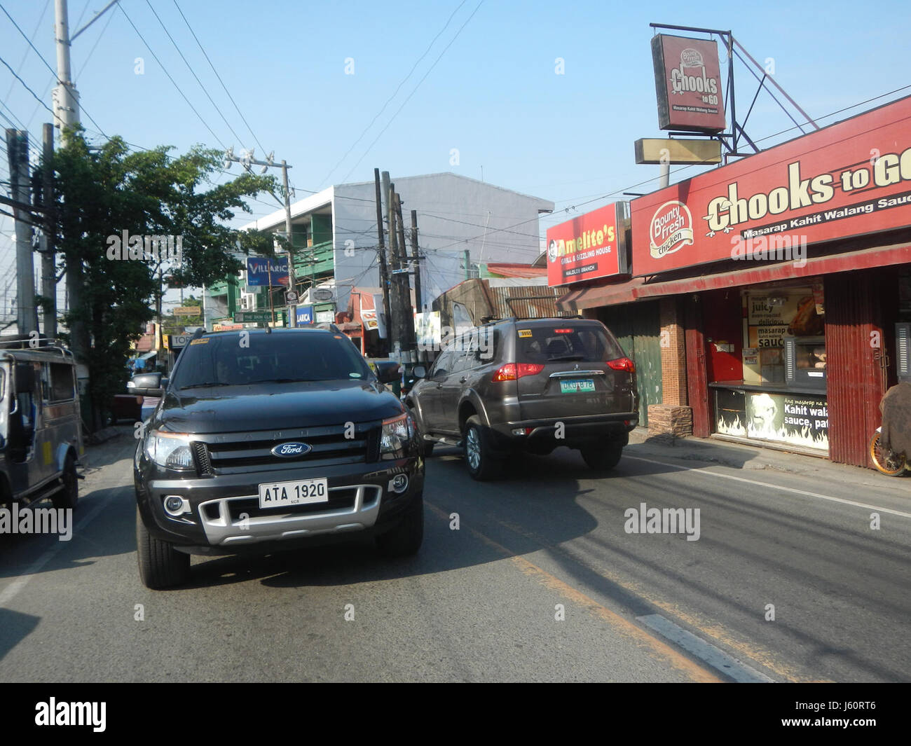 Un'immagine del Paseo del Congreso, una strada storica a Malolos, Filippine, che cattura il suo significato come sito legato alla storia legislativa del countryÂ. Foto Stock