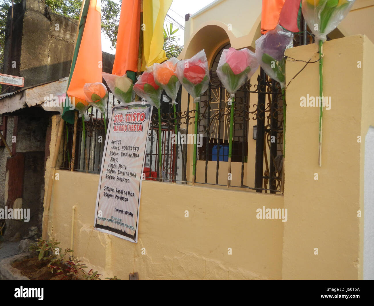 Una fotografia della Chiesa del Principe di Gesù della Pace situata a Malolos City, Bulacan, Filippine. Questa chiesa è conosciuta per il suo significato religioso e la sua bellezza architettonica, che funge da luogo di culto e comunità nella regione. Foto Stock