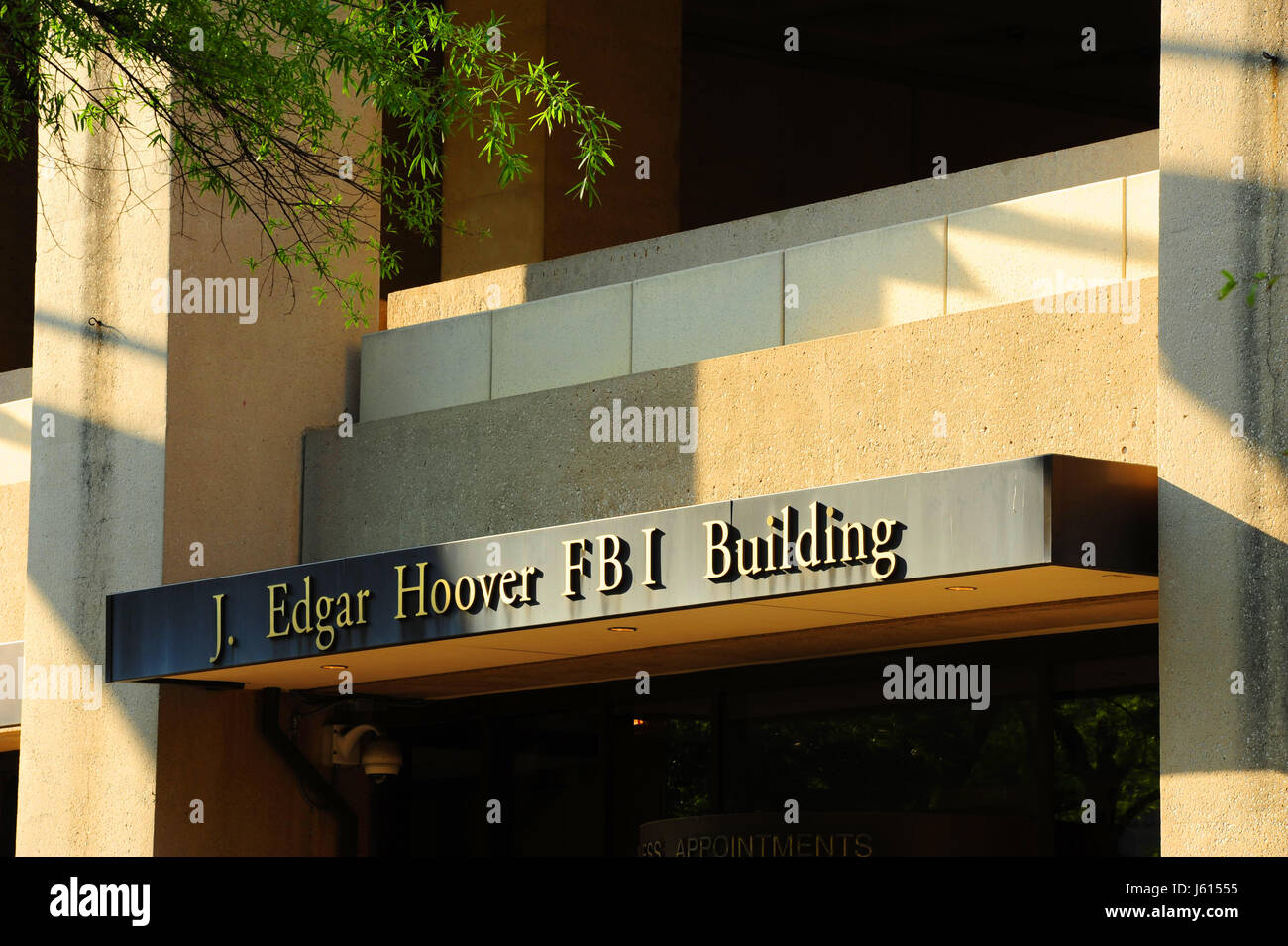 Stati Uniti Washington DC FBI Federal Bureau of Investigation J. Edgar Hoover edificio sede Foto Stock