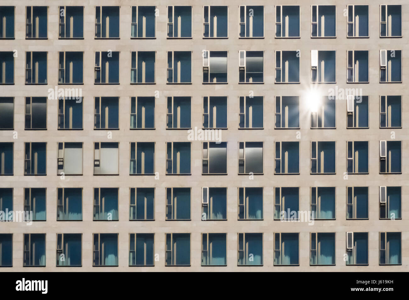 Facciata di edificio - Architettura moderna - real estate sfondo Foto Stock