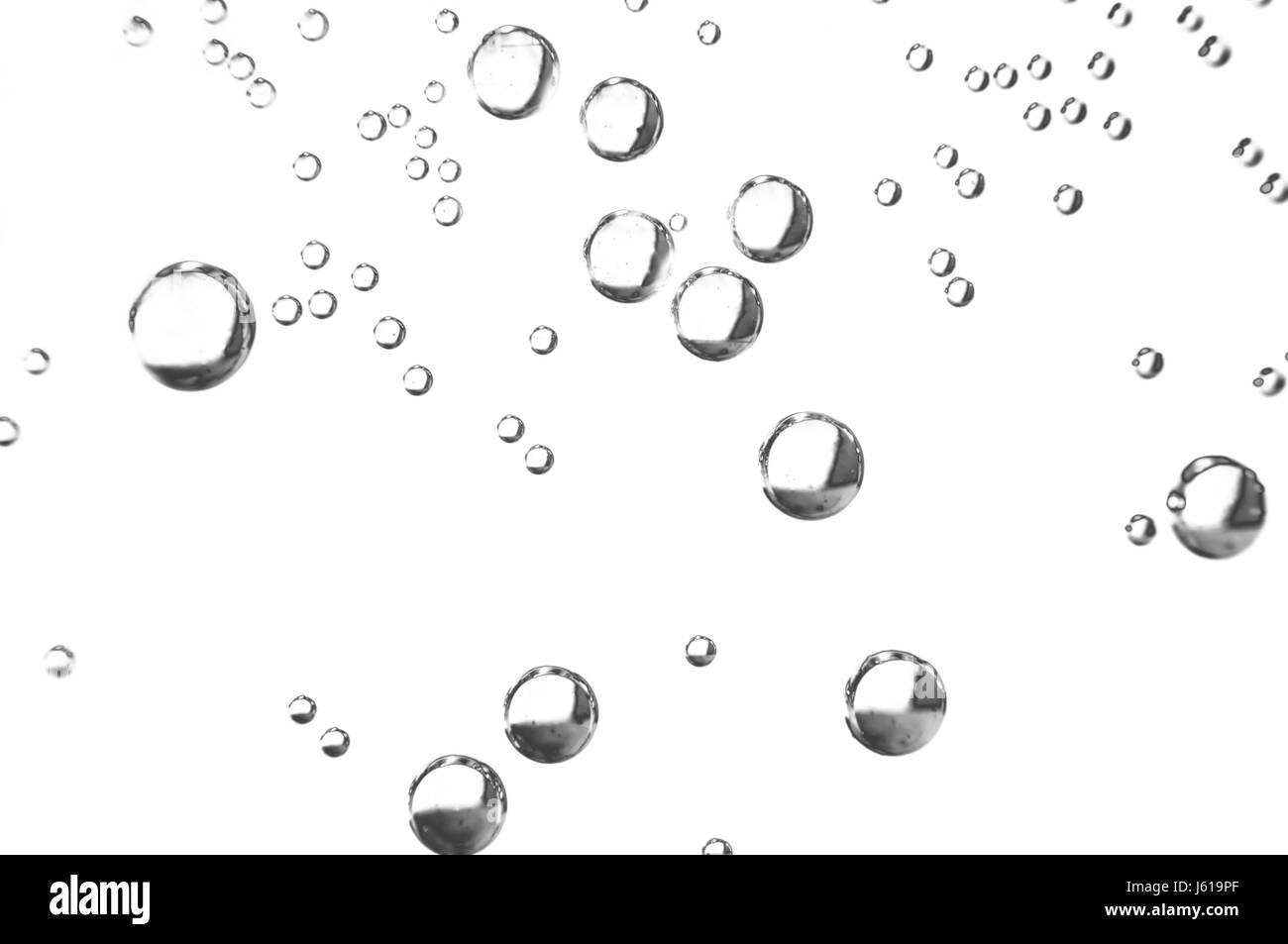 Ambiente liquido ambiente gas bolle blaze sparkle ossigeno liquido aria acqua Foto Stock