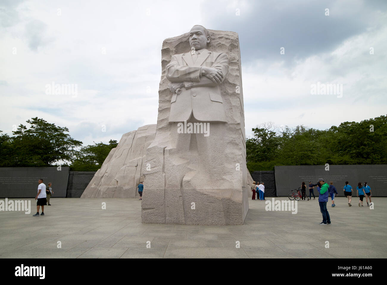 Pietra di speranza il Martin Luther King Jnr memorial Washington DC STATI UNITI D'AMERICA Foto Stock
