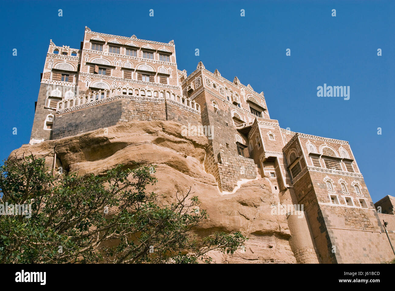 Visite yemen wadi edificio edifici house edificio multipiano multipiano Foto Stock
