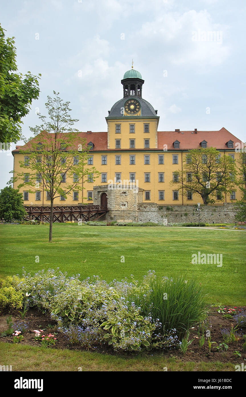 Castello barocco di Moritzburg a Zeitz Foto Stock