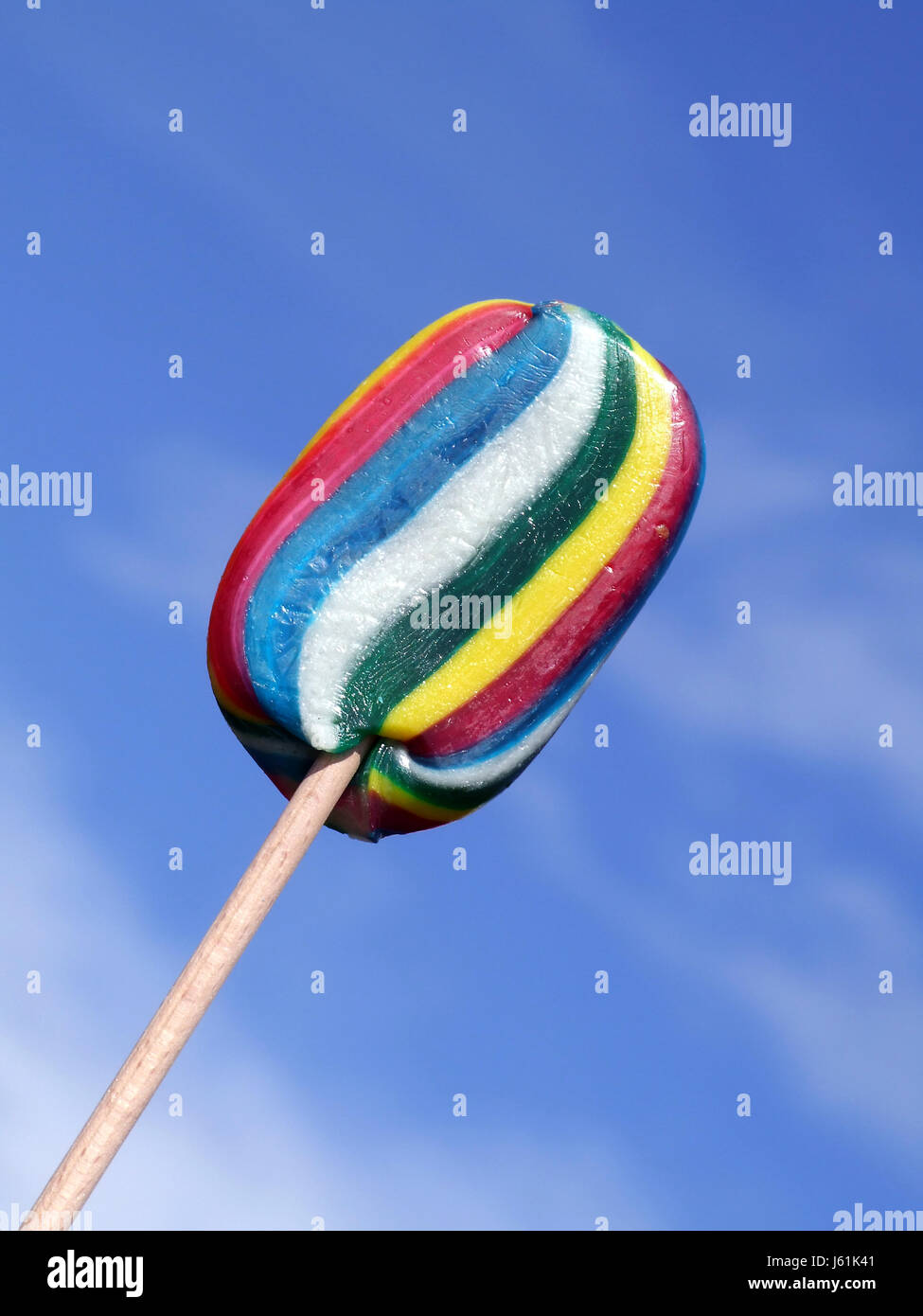 Colorato colorato splendida molteplici riccamente colorata lollipop succhiare colorato Foto Stock