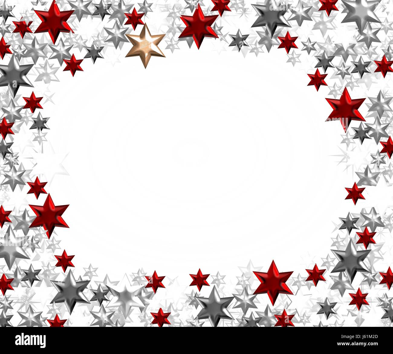 Ornamento creativo stelle asterischi border design formazione di sagomatura del modello di forma Foto Stock