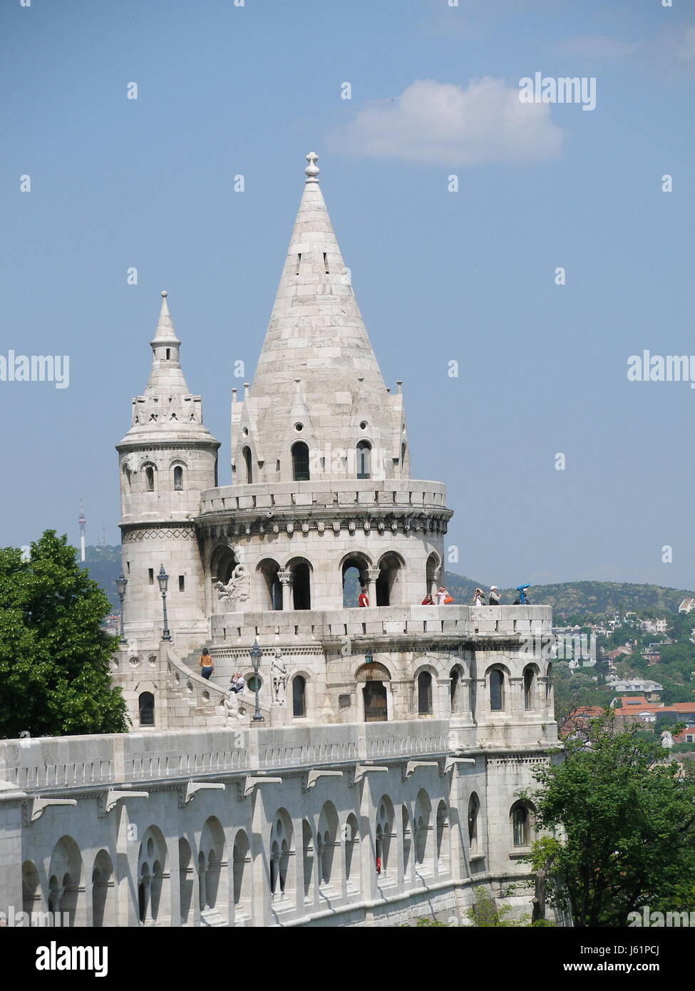 Bastione di budapest città monumento della città capitale europa pescatore di Budapest Ungheria Foto Stock