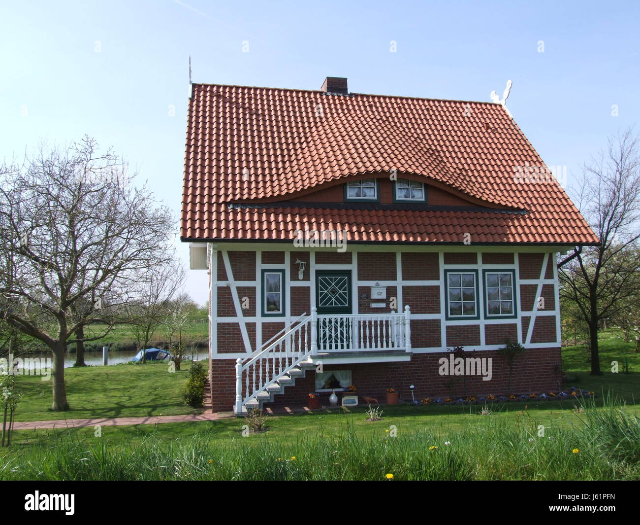 In stile tudor house Foto Stock