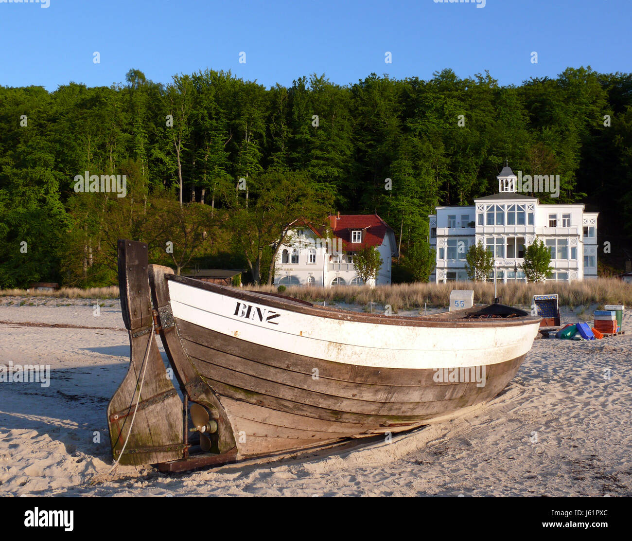 Barca da pesca in binz-rgen Foto Stock