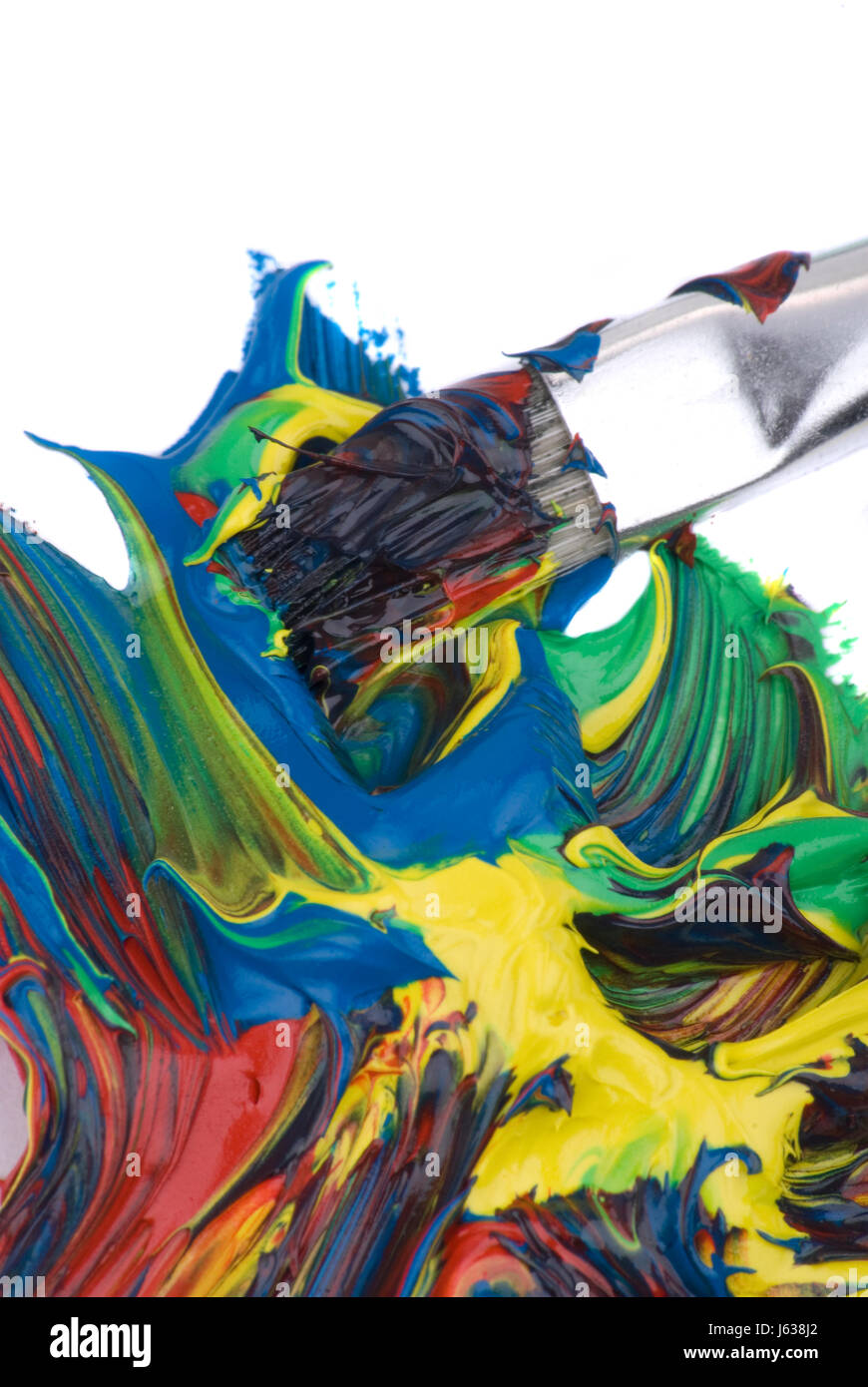 Arte colore colorato colorato splendida molteplici riccamente colorata olio di vernice Foto Stock