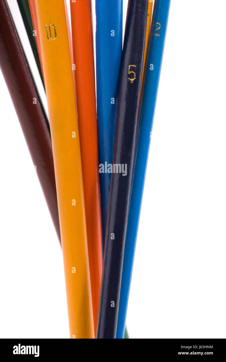 Colorato colorato splendida molteplici riccamente vernice colorata dello stelo della levetta Foto Stock