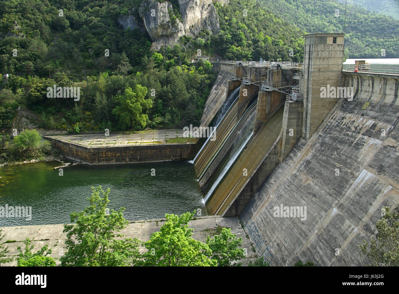 Rio Ebro Embalse de a sobron 02 Foto Stock