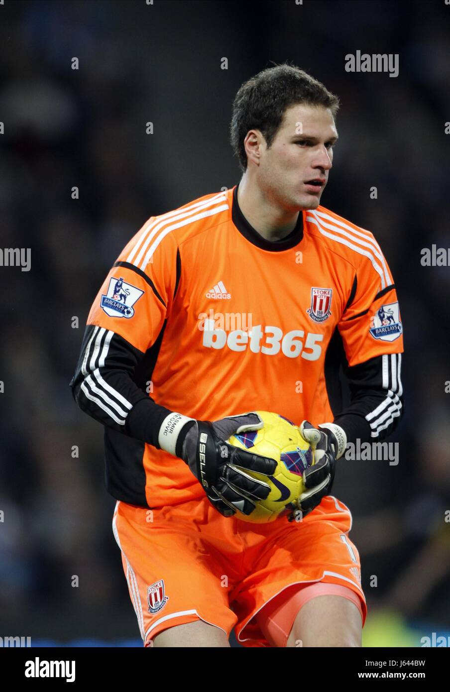 ASMIR BEGOVIC Stoke City FC Etihad Stadium Manchester Inghilterra 01 Gennaio 2013 Foto Stock