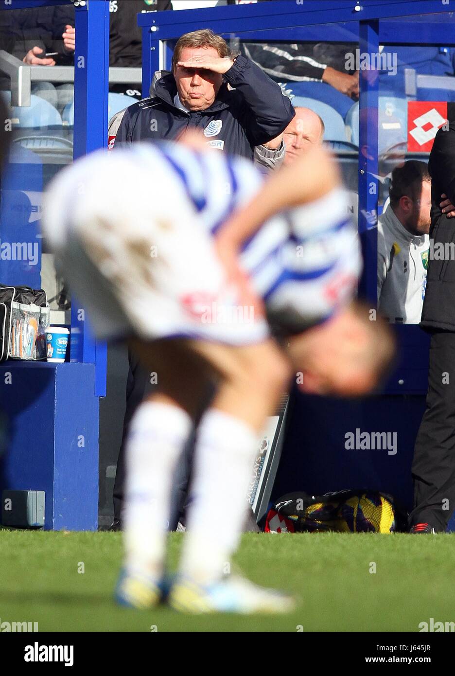 HARRY REDKNAPP Queens Park Rangers v NORWICH Londra Inghilterra Regno Unito 02 Febbraio 2013 Foto Stock