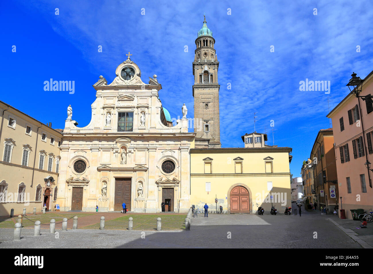 San Giovanni Evangelista Chiesa, Piazzale San Giovanni, Parma, emilia romagna, Italia, Europa. Foto Stock