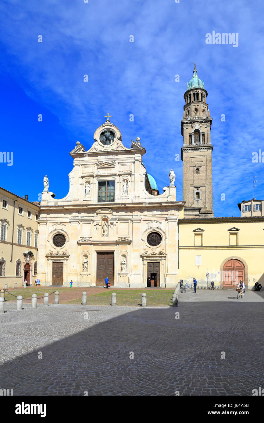 San Giovanni Evangelista Chiesa, Piazzale San Giovanni, Parma, emilia romagna, Italia, Europa. Foto Stock