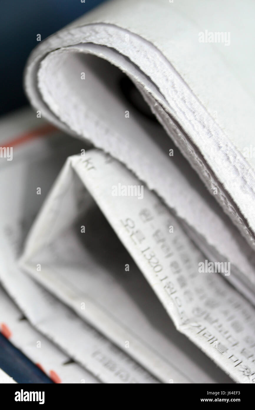 Quotidiani stack stampa lucida quotidianamente la copertura stampa magazine periodici Foto Stock