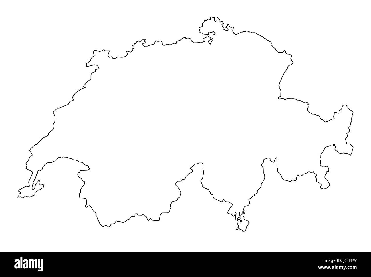 Attraversare l'Europa bandiera della svizzera Swiss Map Mappa Atlante del mondo bianco rosso europa Foto Stock