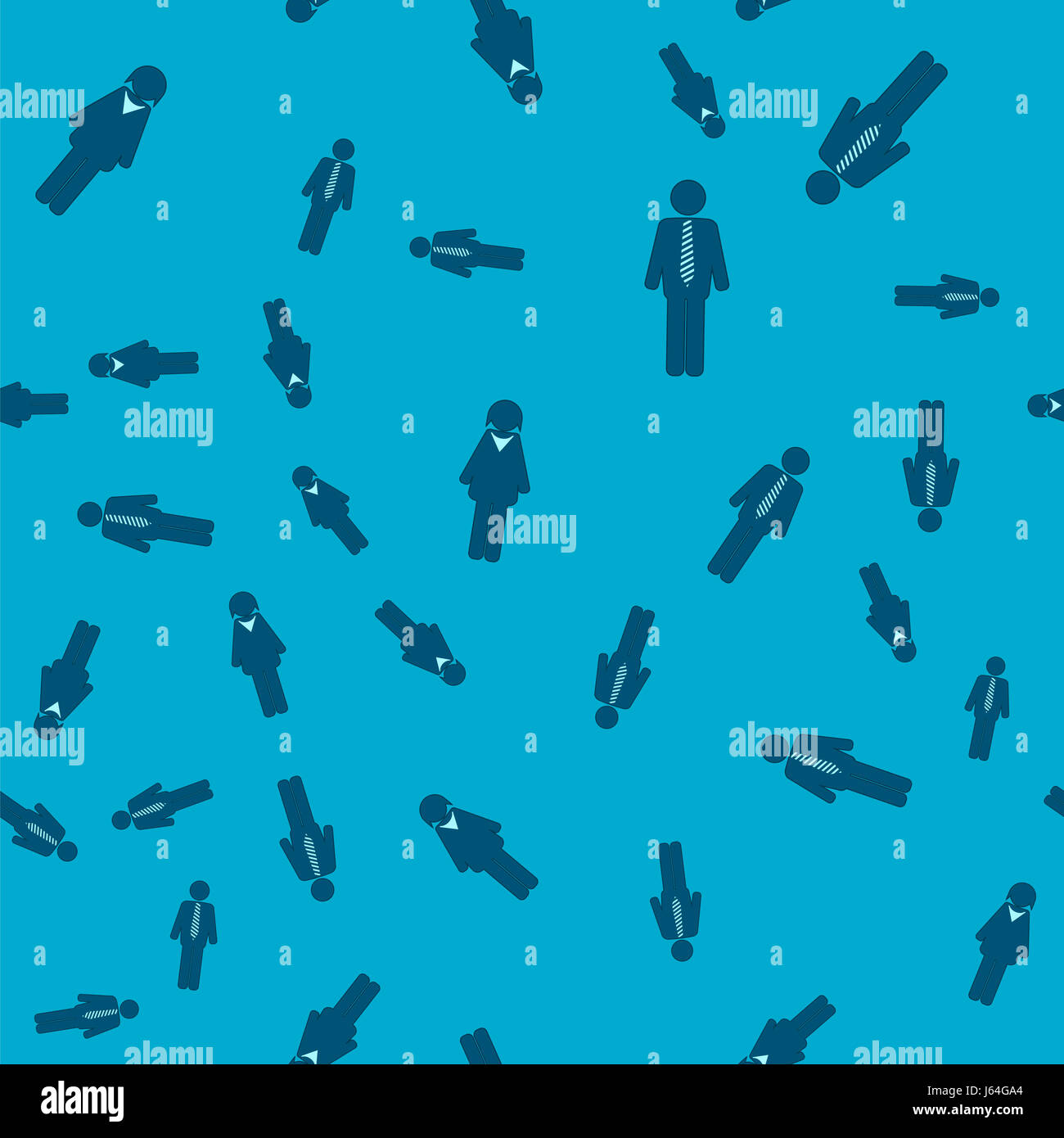 Icona di persone modello senza giunture Foto Stock