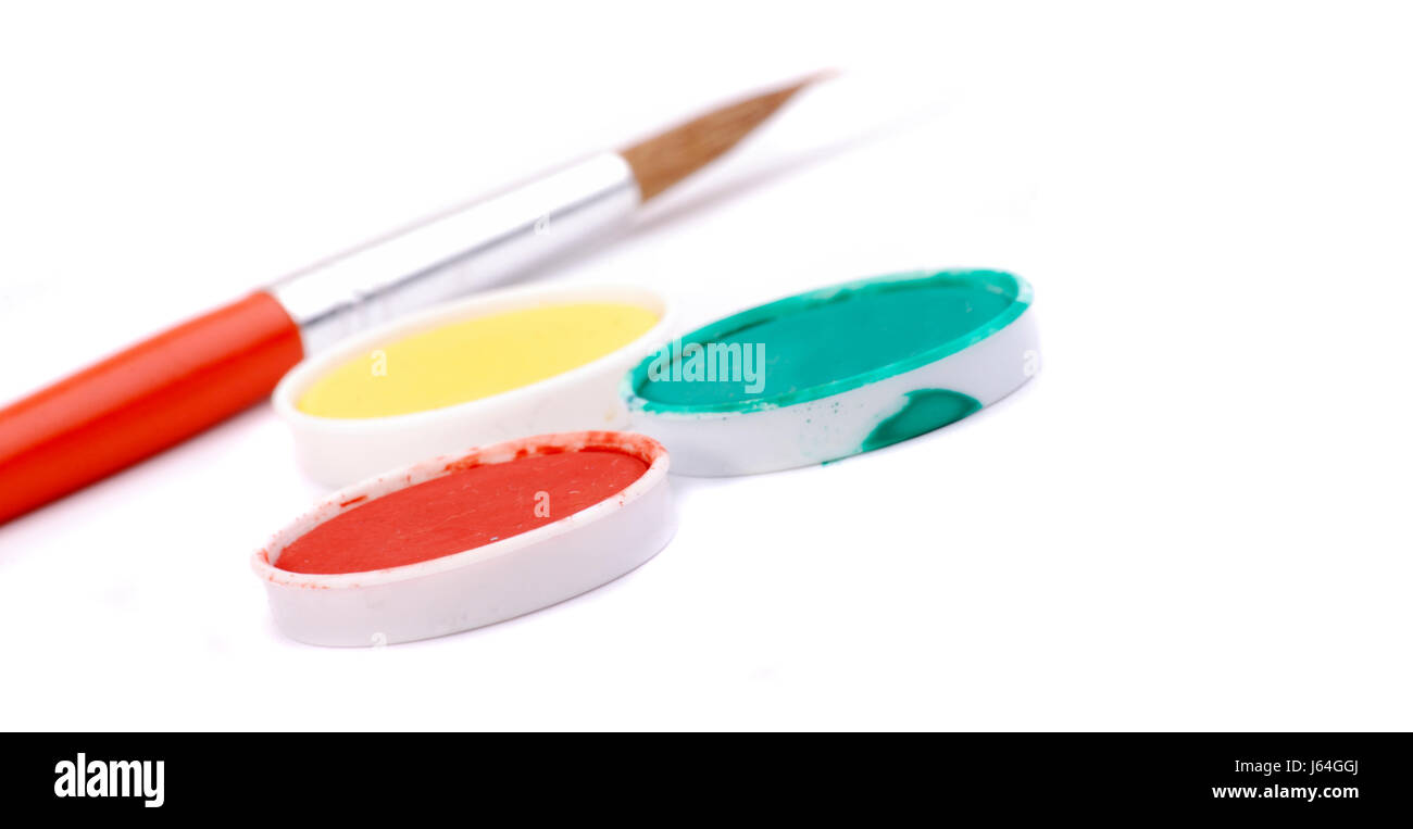 Colore colorato colorato splendida molteplici riccamente colorata vernice tre Foto Stock