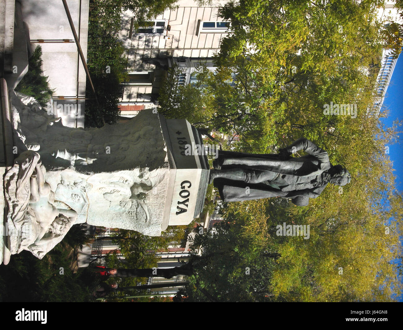 Monumento spagna sightseeing madrid celebrity artista pittore città monumento storico Foto Stock